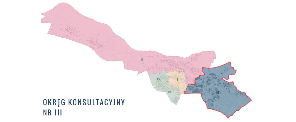 Mapa wykreślająca granice Trzeciego Okręgu konsultacyjnego